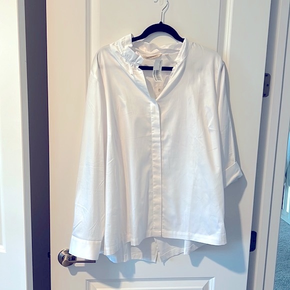 Soft Surroundings Tops - Soft Surroundings: White long sleeve top size 2x